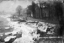 Frozen River Thames, Hammersmith, London, 1895. Artist: York & Son