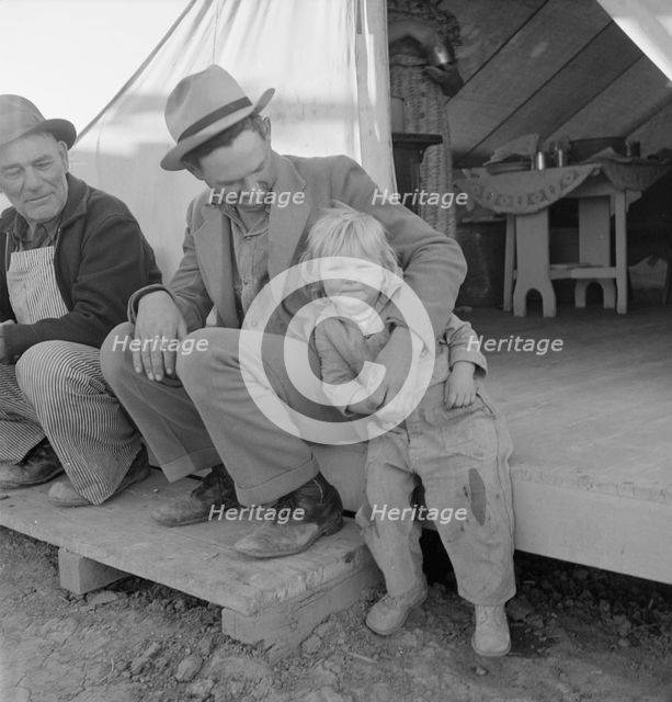 FSA migratory labor camp, Brawley, California, 1939. Creator: Dorothea Lange.
