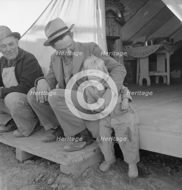 FSA migratory labor camp, Brawley, California, 1939. Creator: Dorothea Lange.