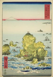 Futami Bay in Ise Province (Ise Futamigaura), from the series "Thirty-six Views of Mount..., 1858. Creator: Ando Hiroshige