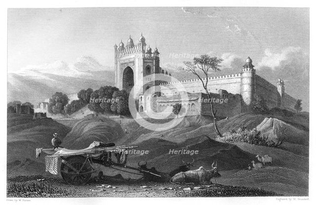 Futtypore Sicri, India, c1860.Artist: W Brandard