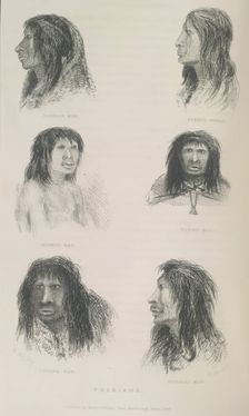 Fuegians, 1834?, (1839). Creator: Thomas Landseer