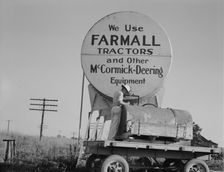 Fuel station on the Aldridge Plantation, Mississippi, 1937. Creator: Dorothea Lange