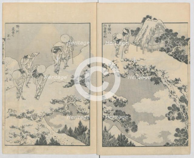 Fugaku Hyakkei, 1834-35. Creator: Hokusai.