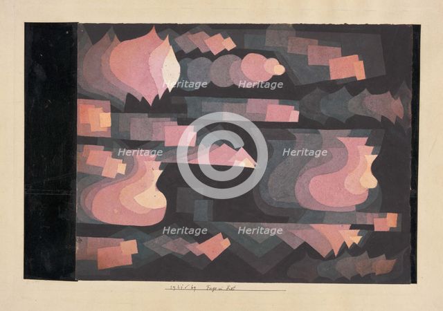 Fuge in Rot, 1921.