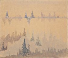 Fugue. From the diptych "Prelude. Fugue", 1908. Creator: Ciurlionis, Mikalojus Konstantinas (1875-1911)