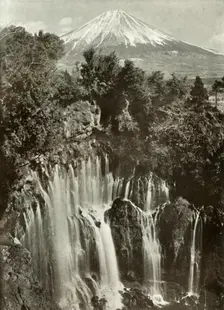 Fuji and the Shira-Ito Waterfall 1910. Creator: Herbert Ponting