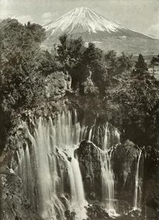 Fuji and the Shira-Ito Waterfall 1910. Creator: Herbert Ponting