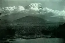 Fuji at Sunrise 1910. Creator: Herbert Ponting