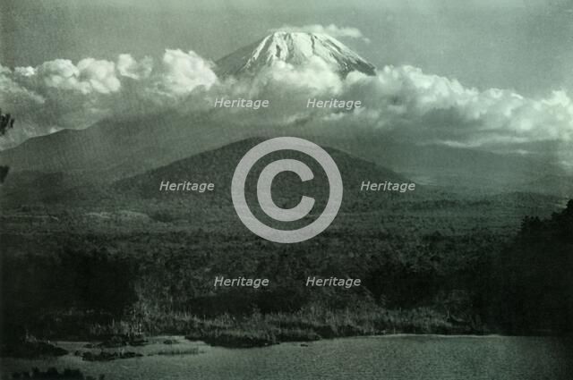 'Fuji at Sunrise', 1910. Creator: Herbert Ponting.