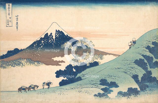 Fuji from Inume (?) Pass. Creator: Hokusai.