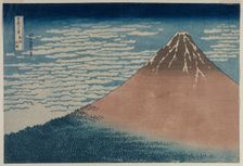 Fuji in Clear Weather (from the series Thirty-six Views of Mt. Fuji), early 1830s. Creator: Katsushika Hokusai (Japanese, 1760-1849)