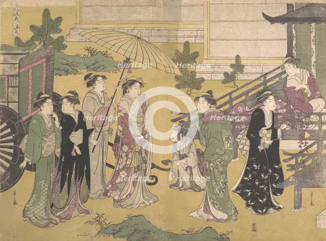 Fuji no Uraha, ca. 1790. Creator: Hosoda Eishi.