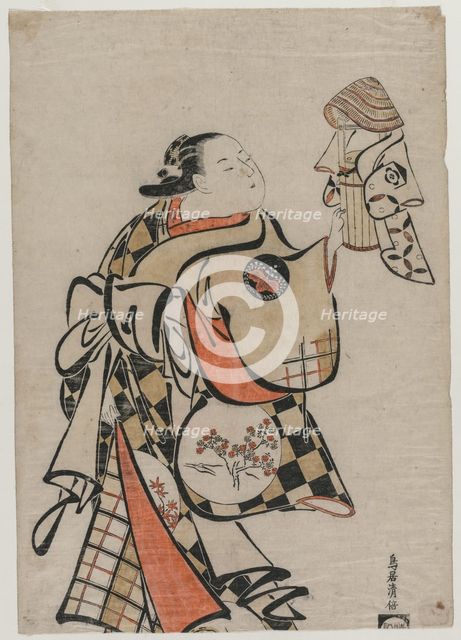 Fujimura Handayu as a Courtesan, mid 1710s. Creator: Torii Kiyomasu (Japanese).