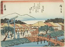 Fujisawa, from the series "Fifty-three Stations of the Tokaido (Tokaido gojusan tsug..., c. 1837/42. Creator: Ando Hiroshige