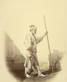 Fujiyama Pilgrim, 1866-1867. Creator: Felice Beato