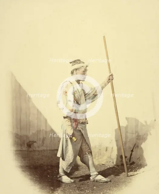 Fujiyama Pilgrim, 1866-1867. Creator: Felice Beato.