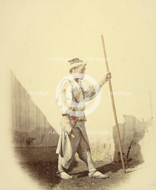 Fujiyama Pilgrim, 1866-1867. Creator: Felice Beato.