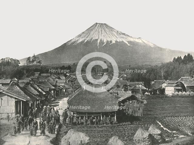 'Fujiyama, The Sacred Mountain, from Jedzumi Village', Japan, 1895. Creator: Unknown.