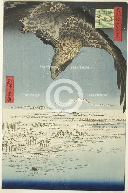 Fukagawa Susaki and Jumantsubo (Fukagawa Susaki Jumantsubo), from the series "One...,, 1857. Creator: Ando Hiroshige.