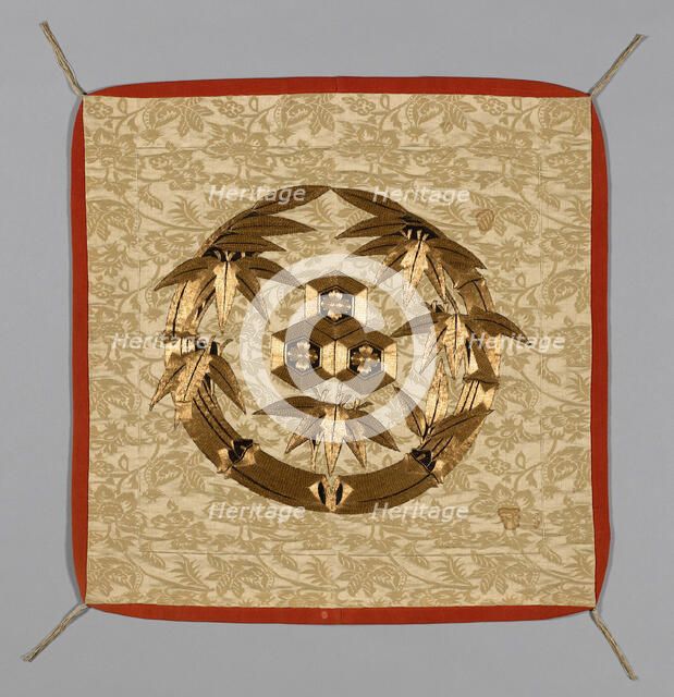 Fukusa (Gift Cover), Japan, Appliqued fabric: Edo period (1615-1868), late 18th century... Creator: Unknown.