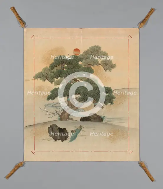 Fukusa (Gift Cover), Japan, early Meiji period (1868-1912), 1868/83. Creator: Unknown.