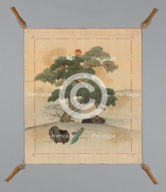 Fukusa (Gift Cover), Japan, early Meiji period (1868-1912), 1868/83. Creator: Unknown.