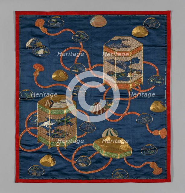 Fukusa (Gift Cover), Japan, Edo period (1615-1868), 1775/1825. Creator: Unknown.