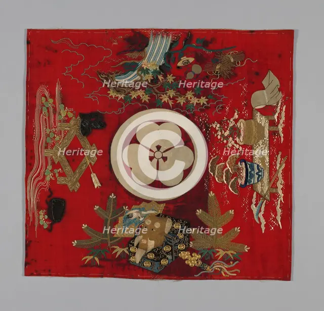 Fukusa (Gift Cover), Japan, Edo period (1615-1868), late 18th century. Creator: Unknown.