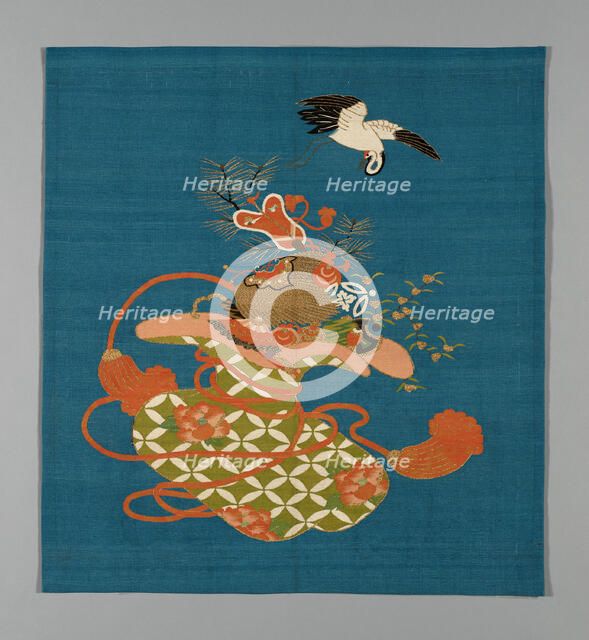 Fukusa (Gift Cover), Japan, late Edo period (1789-1868)/ Meiji period (1868-1912), 19th century. Creator: Unknown.