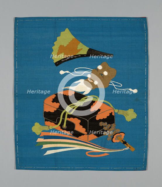 Fukusa (Gift Cover), Japan, late Edo period (1789-1868)/ Meiji period (1868-1912), 19th century. Creator: Unknown.