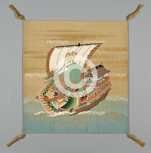 Fukusa (Gift Cover), Japan, late Edo period (1789-1868)/ Meiji period (1868-1912), 19th century. Creator: Unknown.