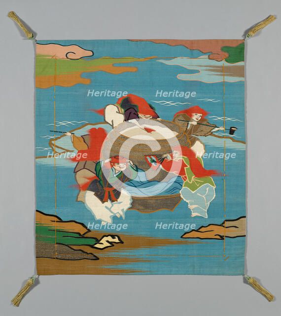 Fukusa (Gift Cover), Japan, late Edo period (1789-1868)/ Meiji period (1868-1912), 19th century. Creator: Unknown.