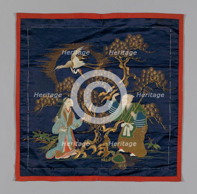 Fukusa (Gift Cover), Japan, late Edo period (1789-1868)/ Meiji period (1868-1912), late 19th cent. Creator: Unknown.