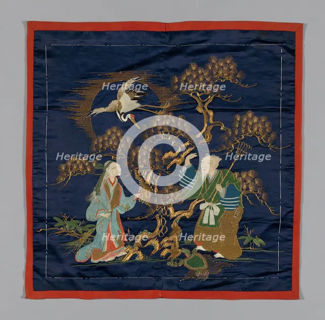Fukusa (Gift Cover), Japan, late Edo period (1789-1868)/ Meiji period (1868-1912), late 19th cent. Creator: Unknown.