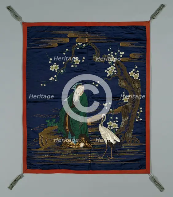 Fukusa (Gift Cover), Japan, late Edo period (1789-1868)/ Meiji period (1868-1912), 1870/95. Creator: Unknown.