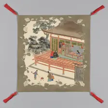 Fukusa (Gift Cover), Japan, late Edo period (1789-1868)/ Meiji period (1868-1912), 1875/1900. Creator: Unknown