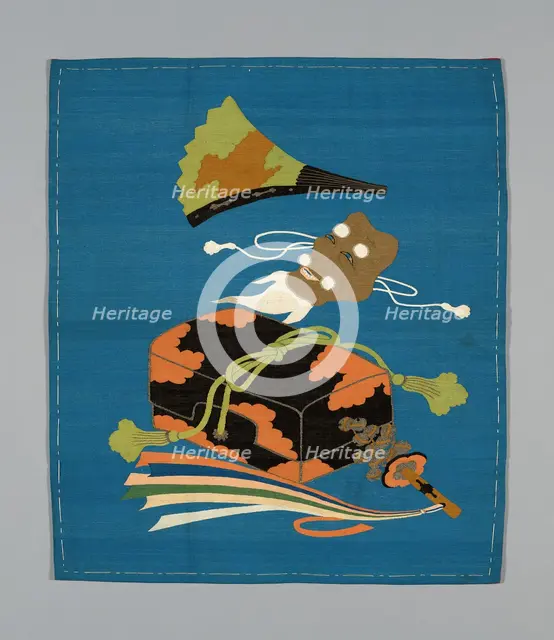 Fukusa (Gift Cover), Japan, late Edo period (1789-1868)/ Meiji period (1868-1912), 19th century. Creator: Unknown.