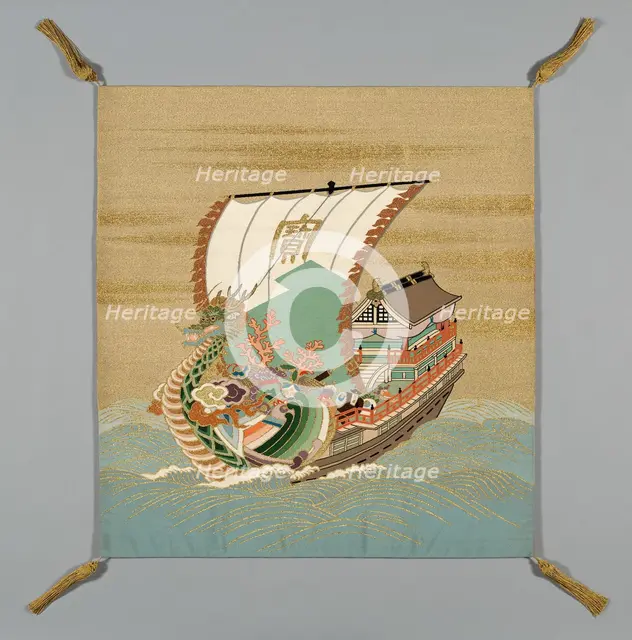 Fukusa (Gift Cover), Japan, late Edo period (1789-1868)/ Meiji period (1868-1912), 19th century. Creator: Unknown.