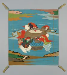 Fukusa (Gift Cover), Japan, late Edo period (1789-1868)/ Meiji period (1868-1912), 19th century. Creator: Unknown