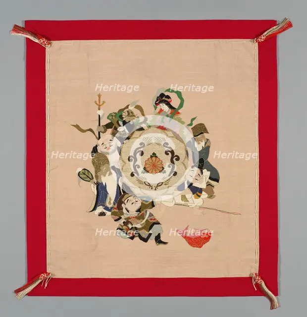 Fukusa (Gift Cover), Japan, late Edo period (1789-1868)/ Meiji period (1868-1912), 19th century. Creator: Unknown.