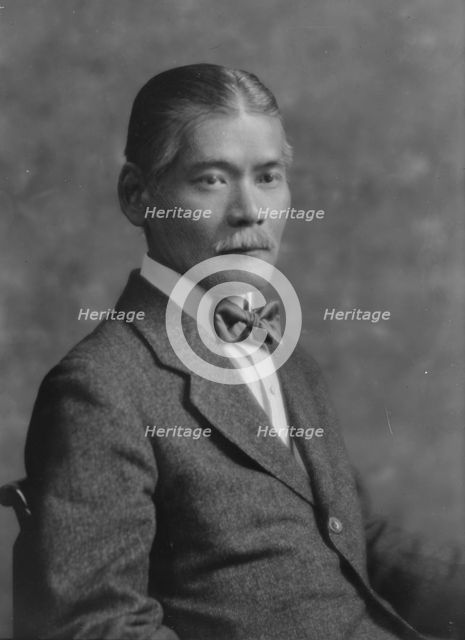Fukushuma, Mr., portrait photograph, 1916. Creator: Arnold Genthe.