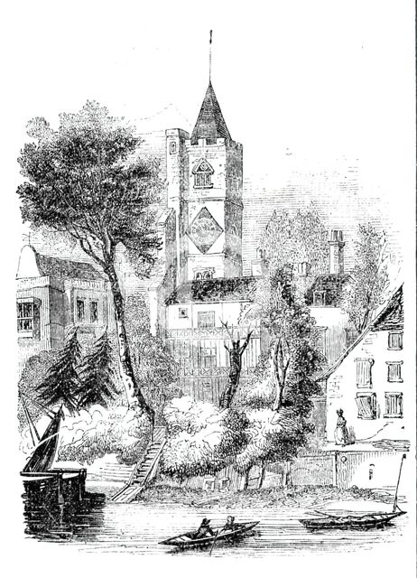 Fulham Church, 1843. Creator: Unknown.
