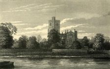 Fulham Church, from the Thames (c1878). Creator: Unknown