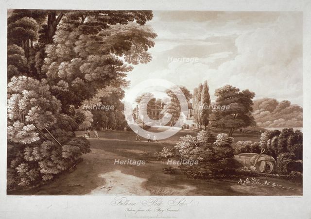 Fulham Park School, London, 1813. Artist: Frederick Christian Lewis