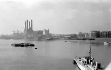 Fulham Power Station, London, c1945-c1965. Artist: SW Rawlings