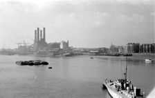 Fulham Power Station, London, c1945-c1965. Artist: SW Rawlings