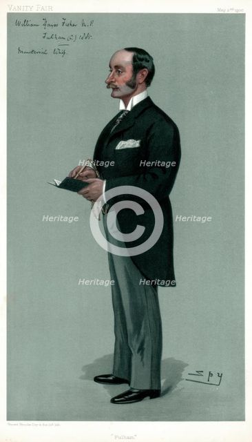 'Fulham', William Hayes Fisher, British politician, 1900.Artist: Spy