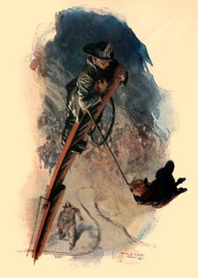 "Full Width of the Street Swung The Pendent Figure", 1910. Creator: W. R. S. Stott