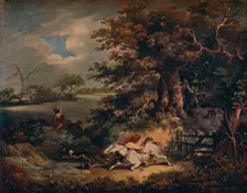 Full Cry - And A Fall c1790, (1922). Artist: George Morland